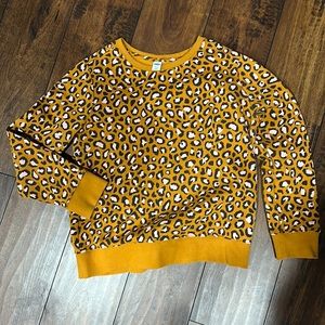 Girls leopard sweatshirt